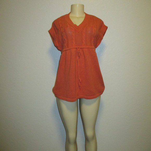Mossimo Supply Burnt Orange Pullover Short Sleeves Large Sweater -- Final Price - Picture 2 of 11